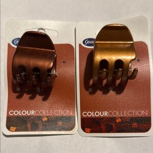 Goody Bronze and Gold Hair Clips